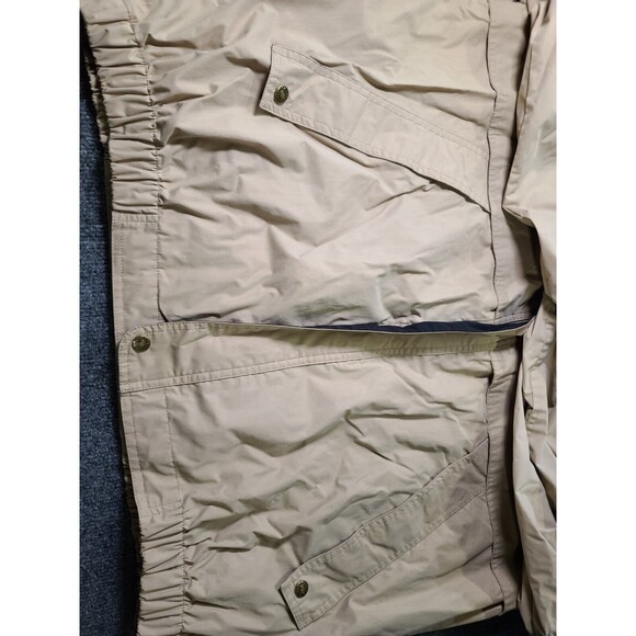 EUC Vintage  Full Zip Anheuser Busch Jacket Size 2XLT Mens Tan Hood Budweiser - Picture 4 of 9